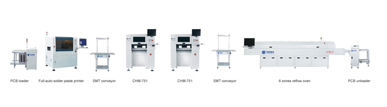 สายการผลิต SMT ขนาดกลาง CHM-751 การผลิต PCBA แบบเต็ม PCBA