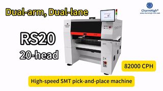 Charmhigh RS20 เครื่องรับและวางเลนคู่แบบแขนคู่ 82000CPH