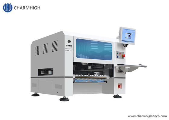 Genius 4 Head Desktop SMT Pick Place Machine พร้อมเครื่องให้อาหาร 50 เครื่อง CHM-551