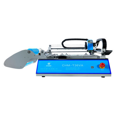 2 หัว 29 เครื่องให้อาหาร CHMT36VA SMD Pick And Place Machine + สองกล้อง CCD + PC นอก