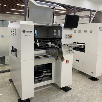 สาย SMT ขนาดกลาง พร้อมเครื่องพิมพ์จอ 3250 6 หัว SMT Pick And Place Machine