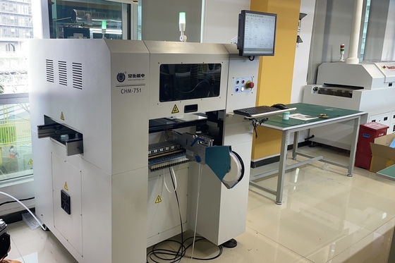 สาย SMT ขนาดกลาง พร้อมเครื่องพิมพ์จอ 3250 6 หัว SMT Pick And Place Machine