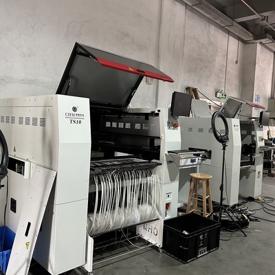 TS10 SMT Pick And Place Machine 10 หัว 100 เครื่องให้อาหาร 01005 สนับสนุนความเร็วสูง