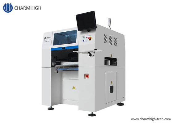 เครื่องยนต์ Y สองตัว CHM-751 ประหยัด 6 หัว PCB สายการผลิต SMT Pick and Place Machine