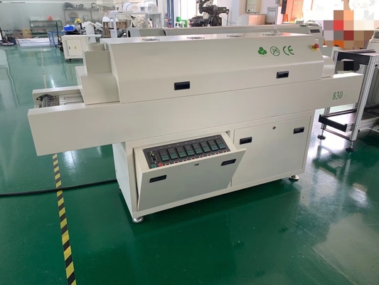 830 แนวตั้ง SMT เตาอบ Reflow 8 โซนอุณหภูมิ 1400 * 300 มม. เครื่องบัดกรีลมร้อน