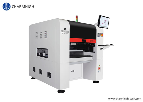 6 หัว SMT หักและวางเครื่อง TM06 PCB คอนเวียร์ 60 Feeders