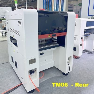 6 หัว SMT หักและวางเครื่อง TM06 PCB คอนเวียร์ 60 Feeders