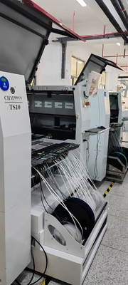 เครื่องผลิต PCB TS10 เครื่องผลิตอิเล็กทรอนิกส์ความเร็วสูง เครื่องผลิต PCB ทํา SMD SMT เครื่องเลือกและวาง