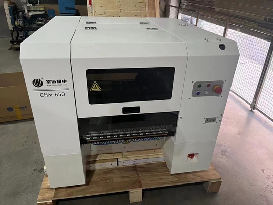 อัตโนมัติ PCB Rail ความละเอียดสูง 0201 Desktop SMT Pick and Place Machine 4 หัว CHM-650