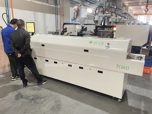 รถไฟฟ้าอัตโนมัติเต็ม 6 โซน Temp โฟนฟรี Lead Reflow 2200 * 350 มม PC การควบคุมเครื่องทําความร้อน