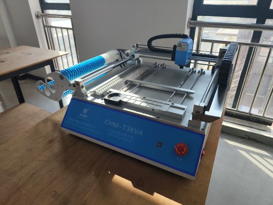 CHMT36VA SMD Pick And Place Machine, Table Top Smt Placement Equipment เครื่องป้อนการสั่นสะเทือน