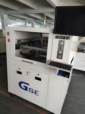 เครื่องพิมพ์ลายฉลุ SMT อัตโนมัติเต็มรูปแบบ GKG GSE เครื่องพิมพ์วางประสานสำหรับงานพิมพ์สกรีน 400*340 มม.