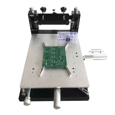 เครื่องพิมพ์สกรีน SMT แบบตั้งโต๊ะสำหรับประกอบ PCB สองด้าน, การพิมพ์วางประสาน 300×400 มม.