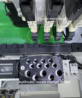 CHM-551 อัตโนมัติเต็ม 4 หัว SMT เครื่องเลือกและวาง 0201 เปลี่ยนกระปุกอัตโนมัติ