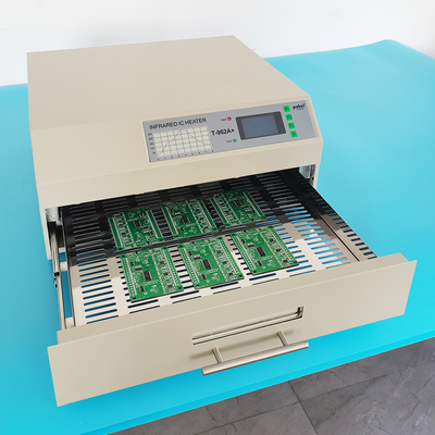 T962A Plus SMT เตาอบ Reflow 450 * 370 มม. 2300w อินฟราเรด IC ฮีตเตอร์ PCB บัดกรี T962A +