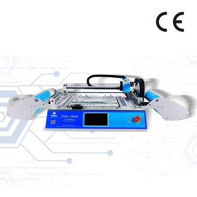 CHMT48VB Benchtop SMT Pick and Place Machine 58 เครื่องให้อาหาร 2 กล้องมองเห็น