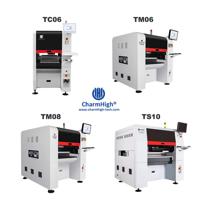 สายการผลิต SMT ขนาดกลาง 6 หัว TC06 การประกอบ PCB ครบวงจร
