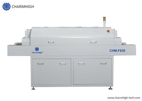 เตาอบรีโฟลว์ SMT แนวตั้ง CHM-F830 8 โซนอุณหภูมิ 1400*300mm เครื่องบัดกรีด้วยลมร้อน