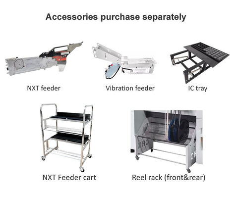 ขายดีที่สุด 6 หัว TC06 เครื่องเลือกและวาง เครื่องรางเหล็กเหล็ก SMT ชิปมอนเตอร์