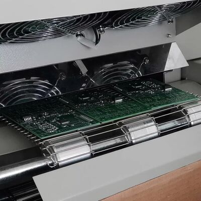 เตาอบ Reflow T961 สำหรับตั้งโต๊ะ พร้อมสายพาน 730*230mm 6 โซนอุณหภูมิ เครื่องบัดกรี 3.5KW