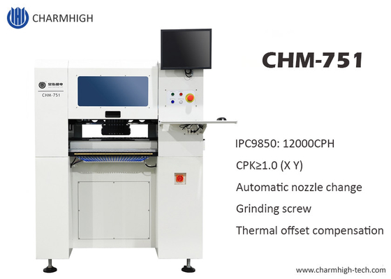Auto Rails Grinding Screw เครื่องประกอบ PCB CHM-751 Charmhigh 6 Heads