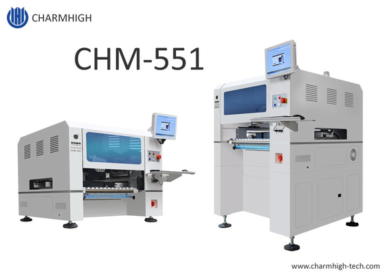 CHM551 เครื่องเลือกและวาง PCB Charmhigh สําหรับ 0201 / QFN / BGA