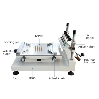 เครื่องพิมพ์ลายฉลุความแม่นยำสูงเครื่องพิมพ์ไหม 3040 ทำงานร่วมกับ SMT Pick And Place Machine