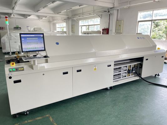 CHM-PC850 เปลือกหลอมหลอมขนาดใหญ่ไร้หมู 8 โซน รถไฟฟ้าอัตโนมัติเต็ม + การควบคุม PC 3150x500 มม.