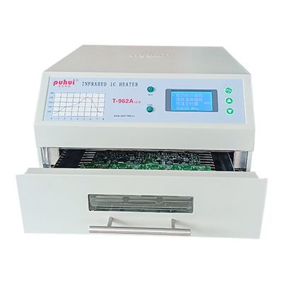 T962A พร้อมเตาอบ Reflow Benchtop 300 * 320mm 1500w IC Heater สถานีบัดกรีอินฟราเรด