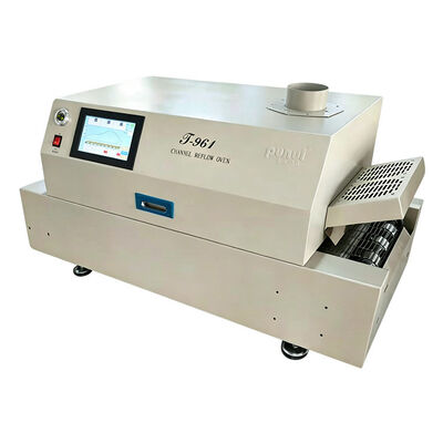 เตาอบ Reflow T961 สำหรับตั้งโต๊ะ พร้อมสายพาน 730*230mm 6 โซนอุณหภูมิ เครื่องบัดกรี 3.5KW
