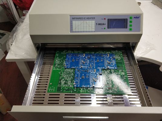 T962A Plus SMT เตาอบ Reflow 450 * 370 มม. 2300w อินฟราเรด IC ฮีตเตอร์ PCB บัดกรี T962A +