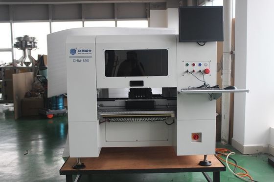 PCB Conveyor 4 Heads Desktop SMT เครื่องคัดแยกและวาง CHM-650, เปลี่ยนหัวฉีดอัตโนมัติ
