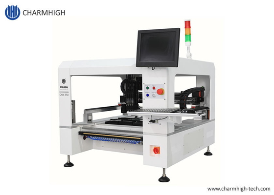 Genius 4 Heads เดสก์ท็อป SMT Pick Place Machine พร้อมตัวป้อน 50 ตัว CHM-550